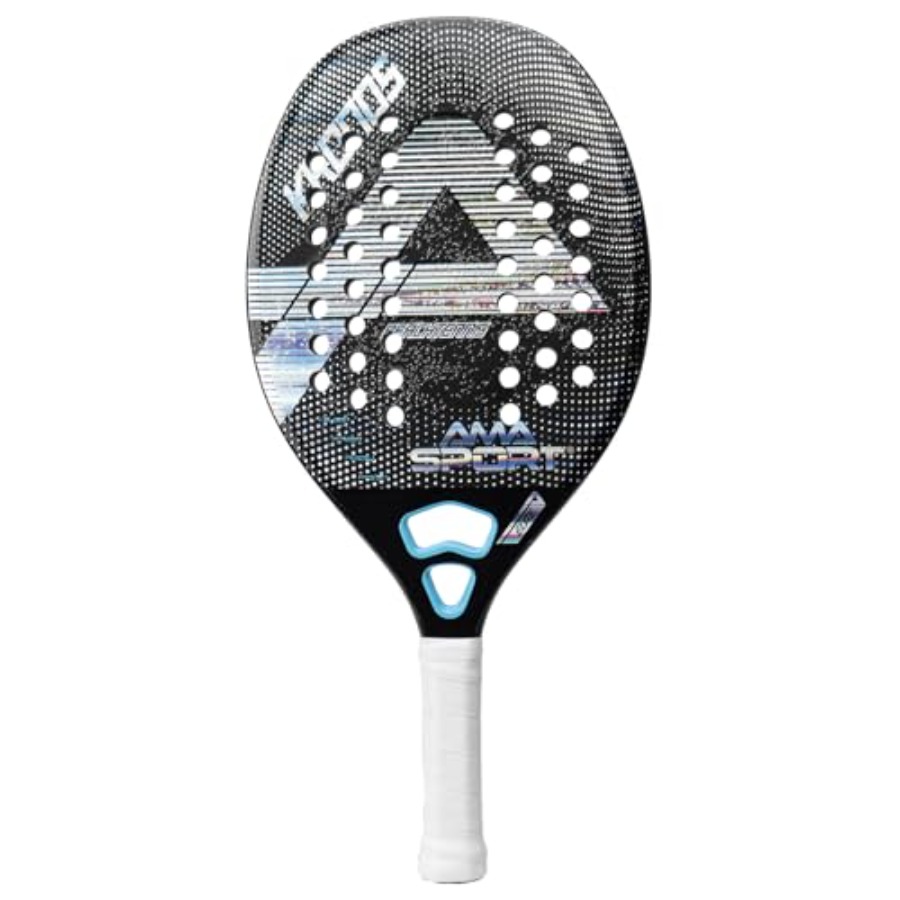 Tennis Racket - ไม้เทนนิสชายหาดสำหรับผู้เล่นขั้นสูง โครงคาร์บอนไฟเบอร์ 3K พร้อมแกนโฟม EVA สีฟ้า