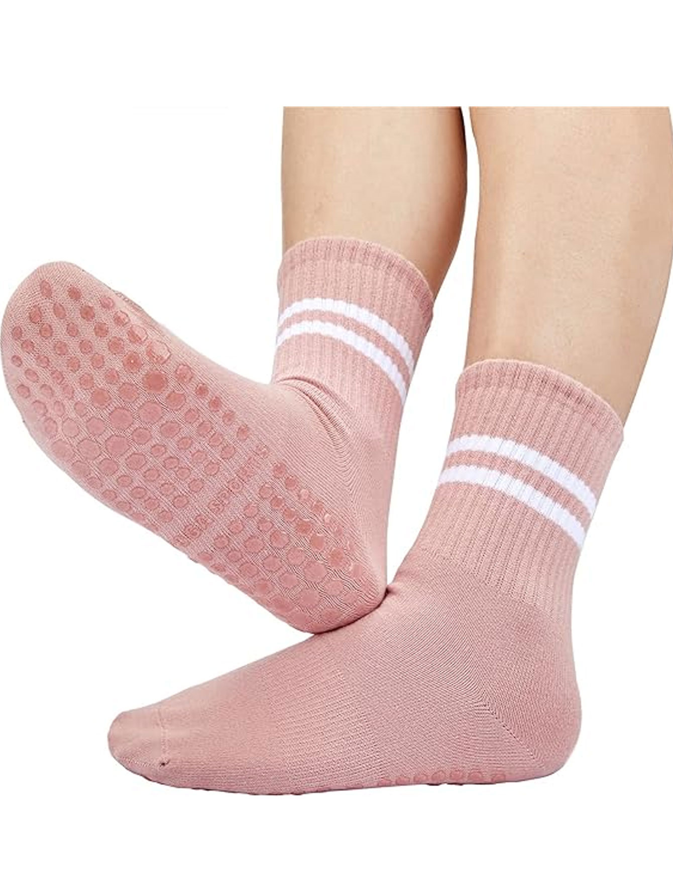 ถุงเท้าโยคะ 3 คู่ ถุงเท้ากันลื - Yoga Mat บทวิจารณ์และราคา