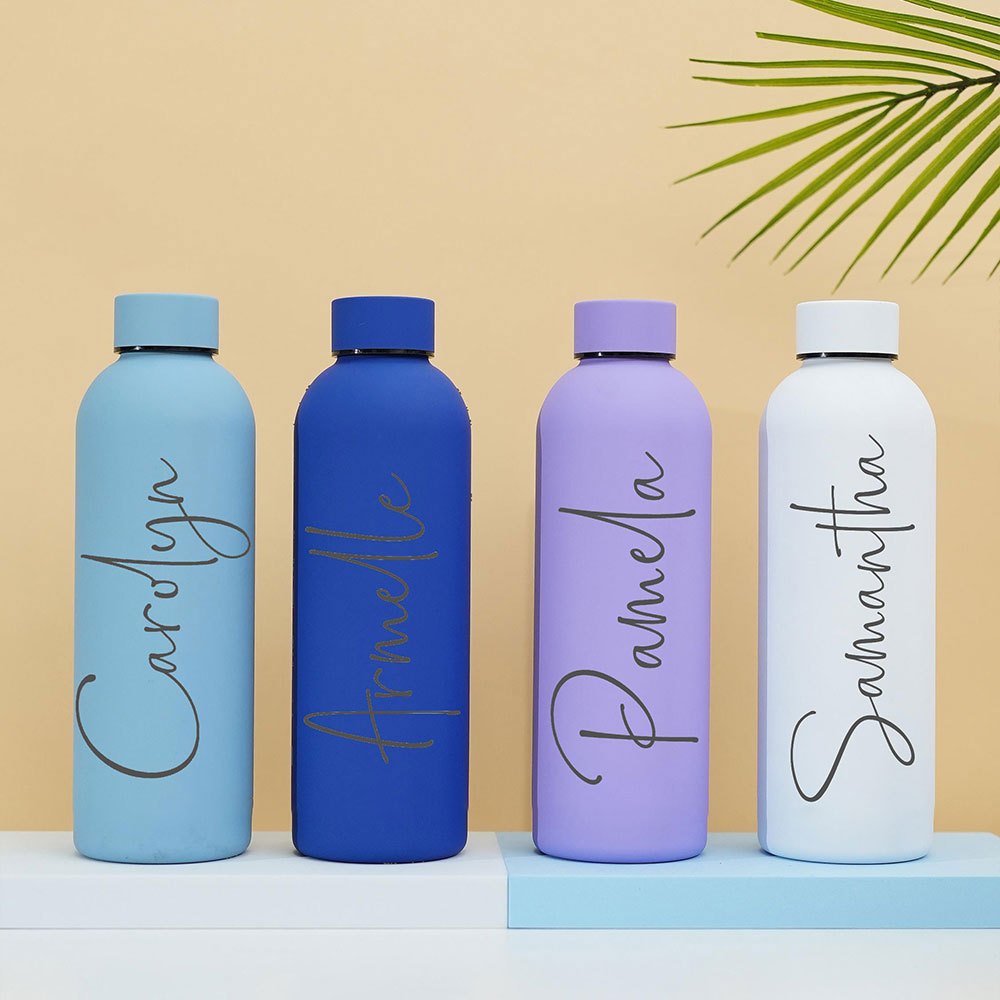 ขวดน้ำสแตนเลสสตีลแบบด้าน สามาร - Sports Water Bottle Insulated บทวิจารณ์และราคา