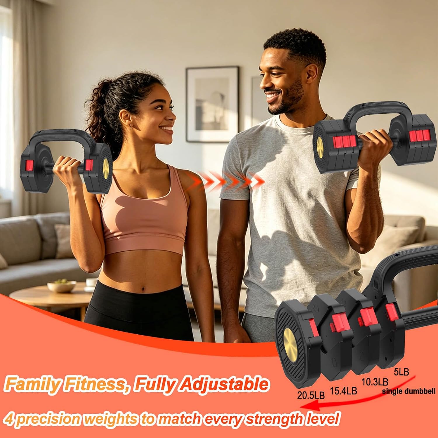 ชุดดัมเบลปรับน้ำหนักได้ น้ำหนั - Dumbbell Set บทวิจารณ์และราคา